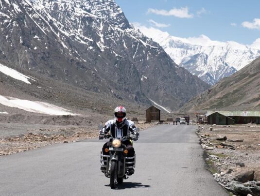 Ride criss crossing mountains, valleys and over high passes